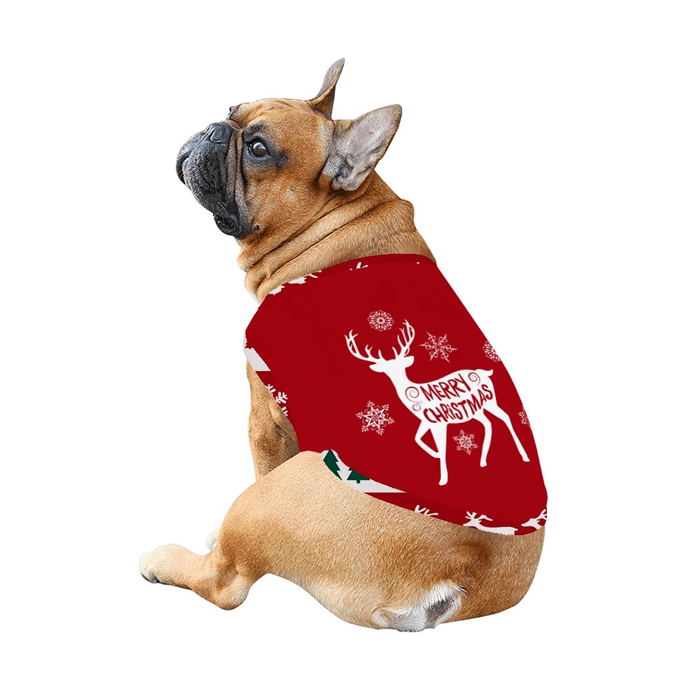 Merry Christmas Reindeer Matching Pajamas For Dogs And Humans