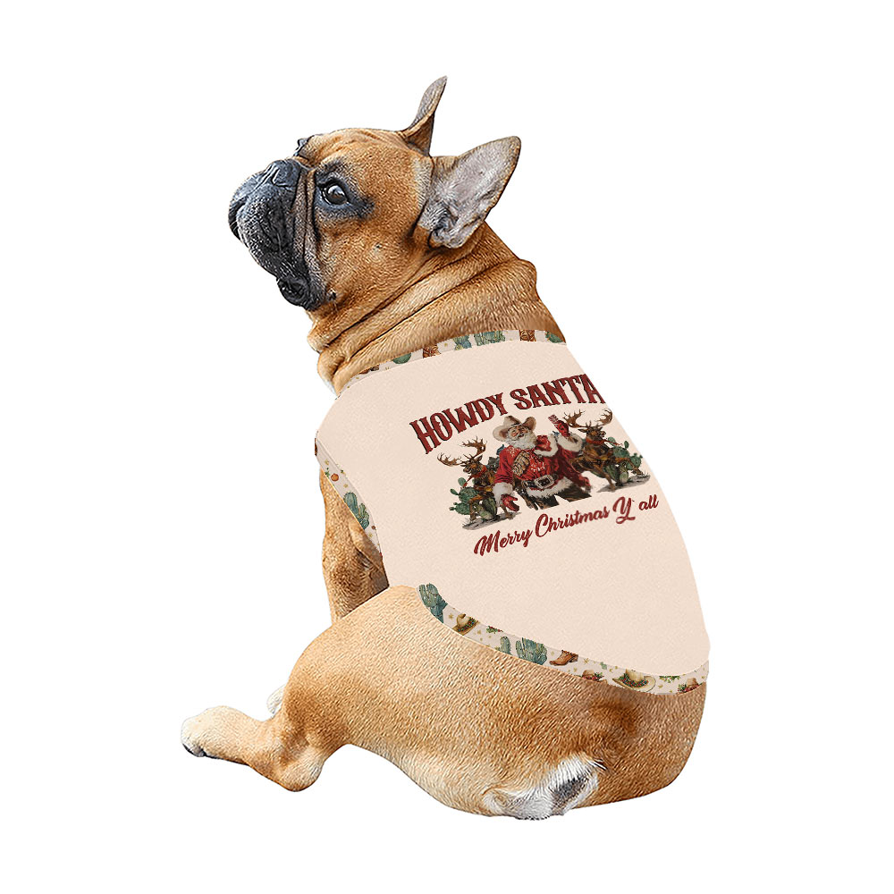 Howdy Santa Merry Christmas Matching Family Pajamas With Dog Howdy Santa Merry Christmas Matching Family Pajamas With Dog