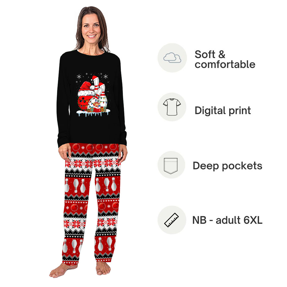 Ugly Bowling Christmas Pajamas Matching Family And Dog