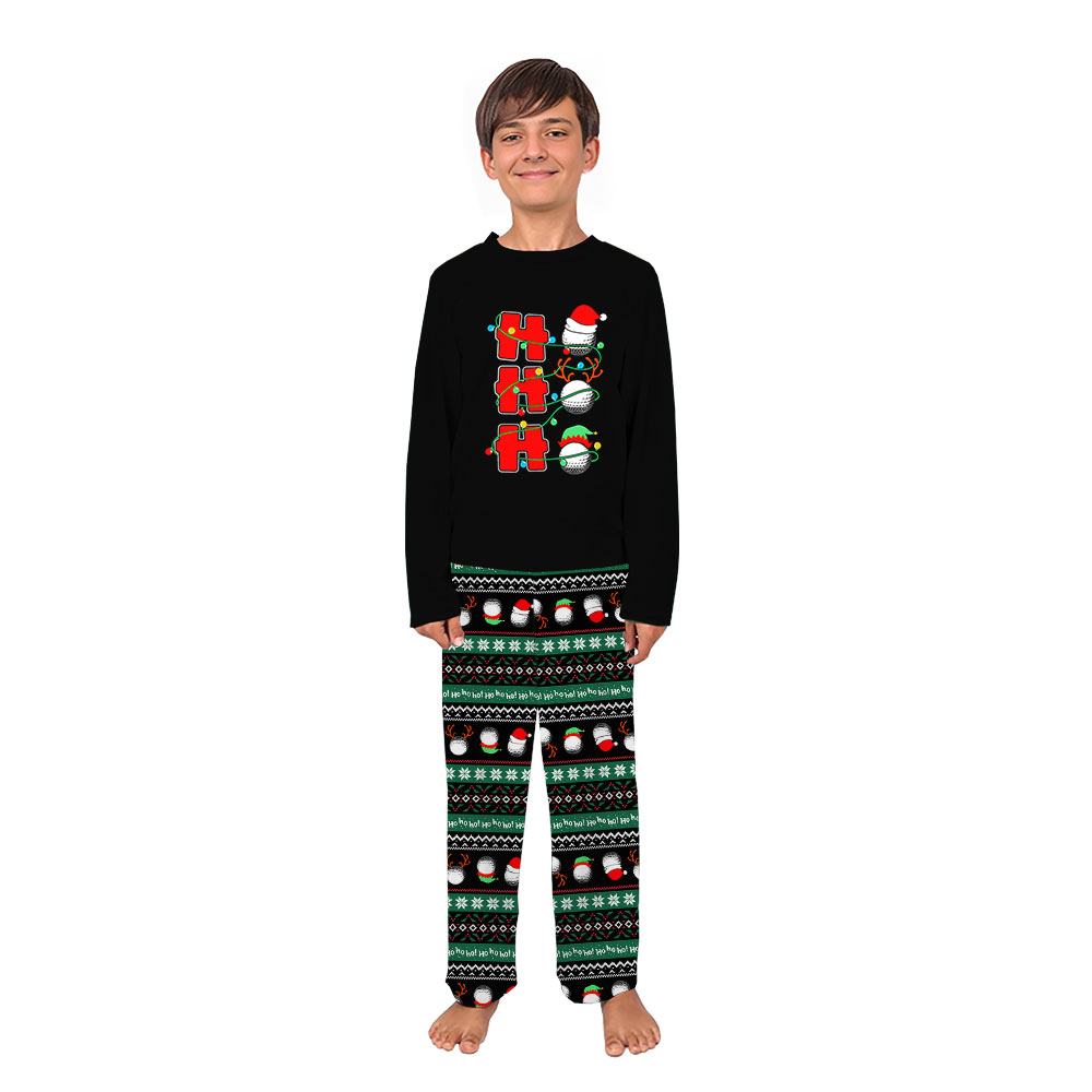 Ho Ho Ho Golf Ugly Christmas Pajamas Matching Family And Dog Ho Ho Ho Golf Ugly Christmas Pajamas Matching Family And Dog
