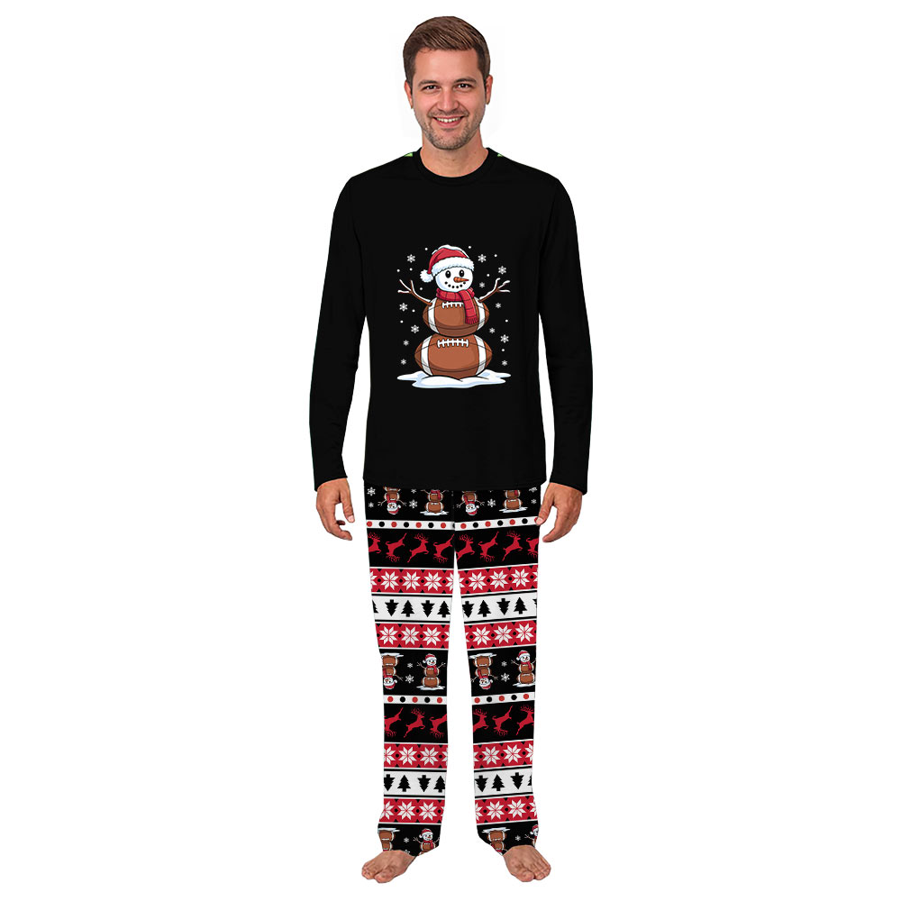 American Football Ugly Christmas Pajamas Matching Family and Dog American Football Ugly Christmas Pajamas Matching Family and Dog