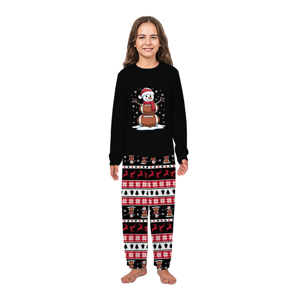 American Football Ugly Christmas Pajamas Matching Family and Dog American Football Ugly Christmas Pajamas Matching Family and Dog