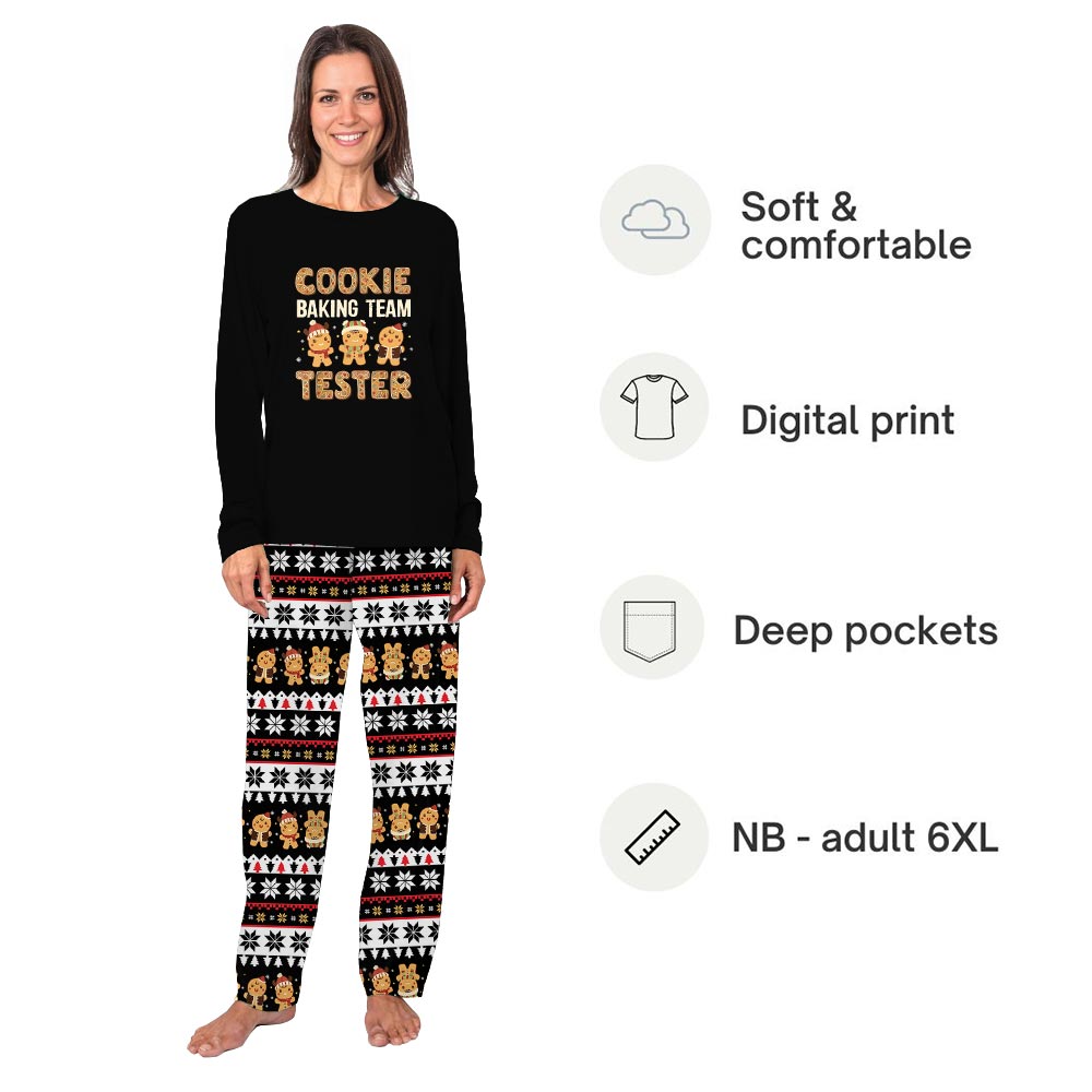 Funny Cooking Baking Gingerbread Tester Family Christmas Pajamas Funny Cooking Baking Gingerbread Tester Family Christmas Pajamas