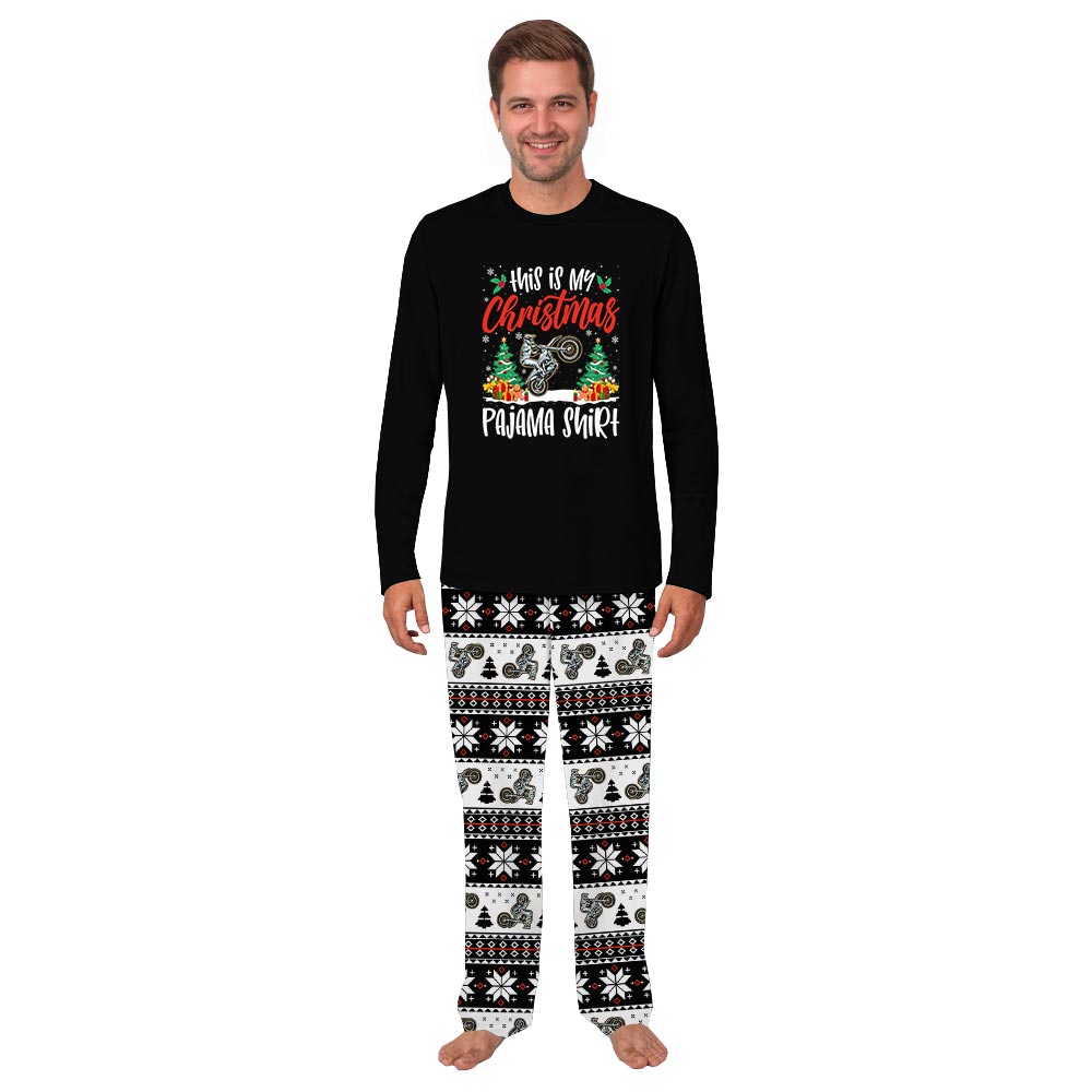 This is my Christmas Motocross Dog Human Matching Pajamas