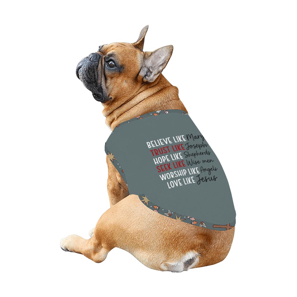 Love Like Jesus Quote Matching Christmas Pajamas Family And Dog