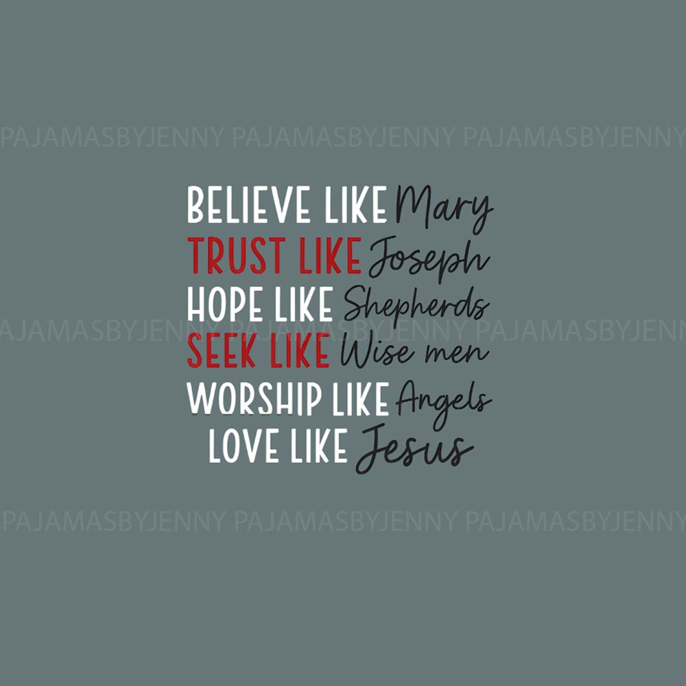 Love Like Jesus Quote Matching Christmas Pajamas Family And Dog