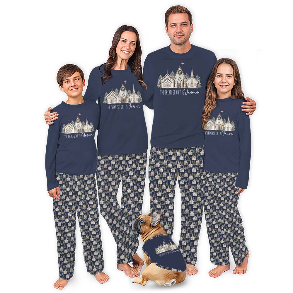 Church Christian Matching Family Pajamas With Plus Sizes Church Christian Matching Family Pajamas With Plus Sizes