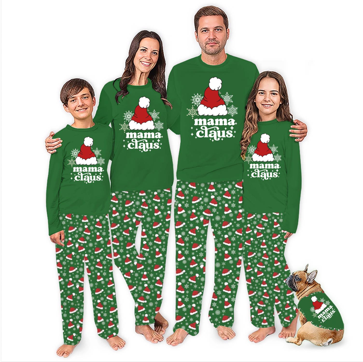 Personalized Santa Claus Hat With Name Matching Family Xmas Pajamas Personalized Santa Claus Hat With Name Matching Family Xmas Pajamas
