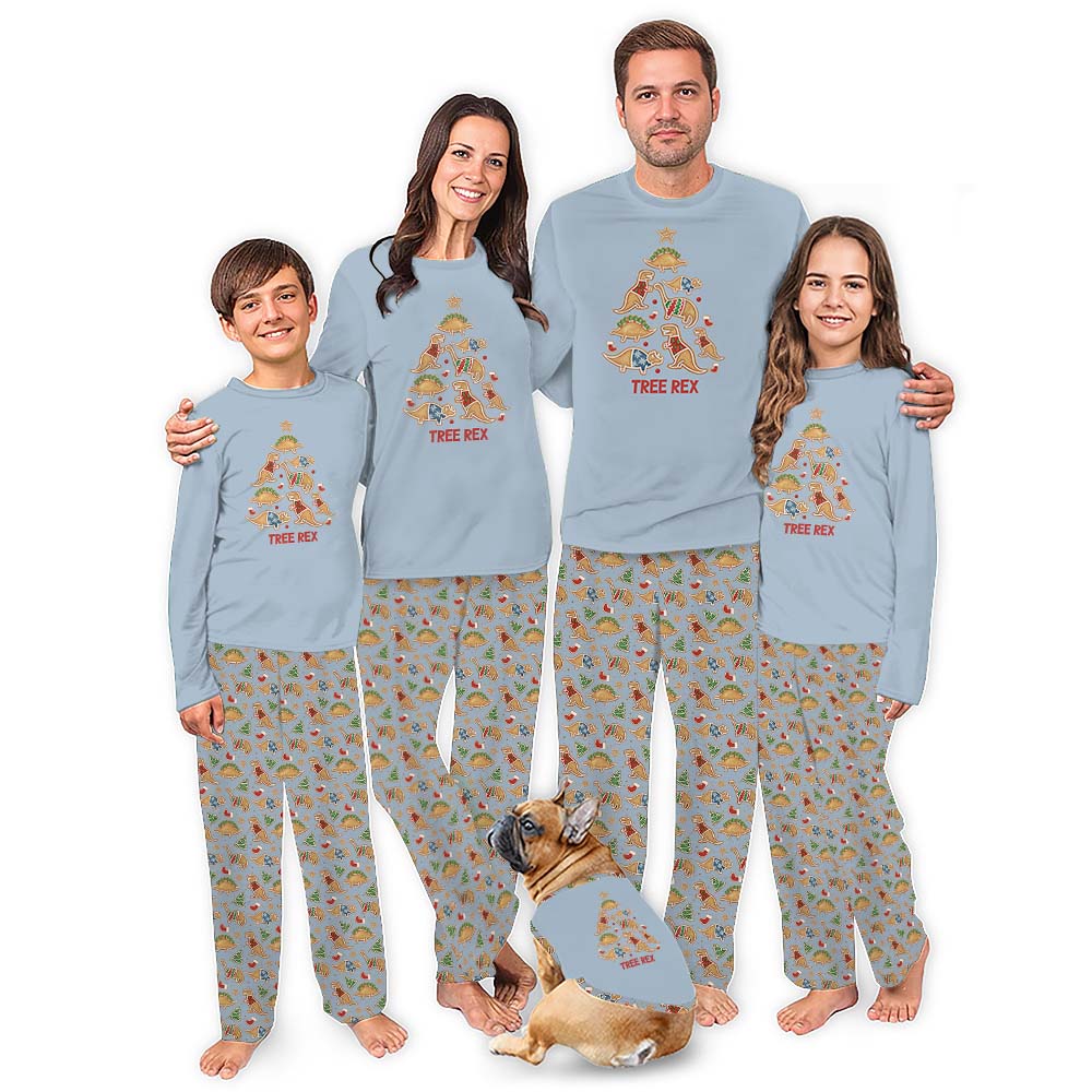 Dinosaur Christmas Cookie Pajamas With Pockets Dinosaur Christmas Cookie Pajamas With Pockets