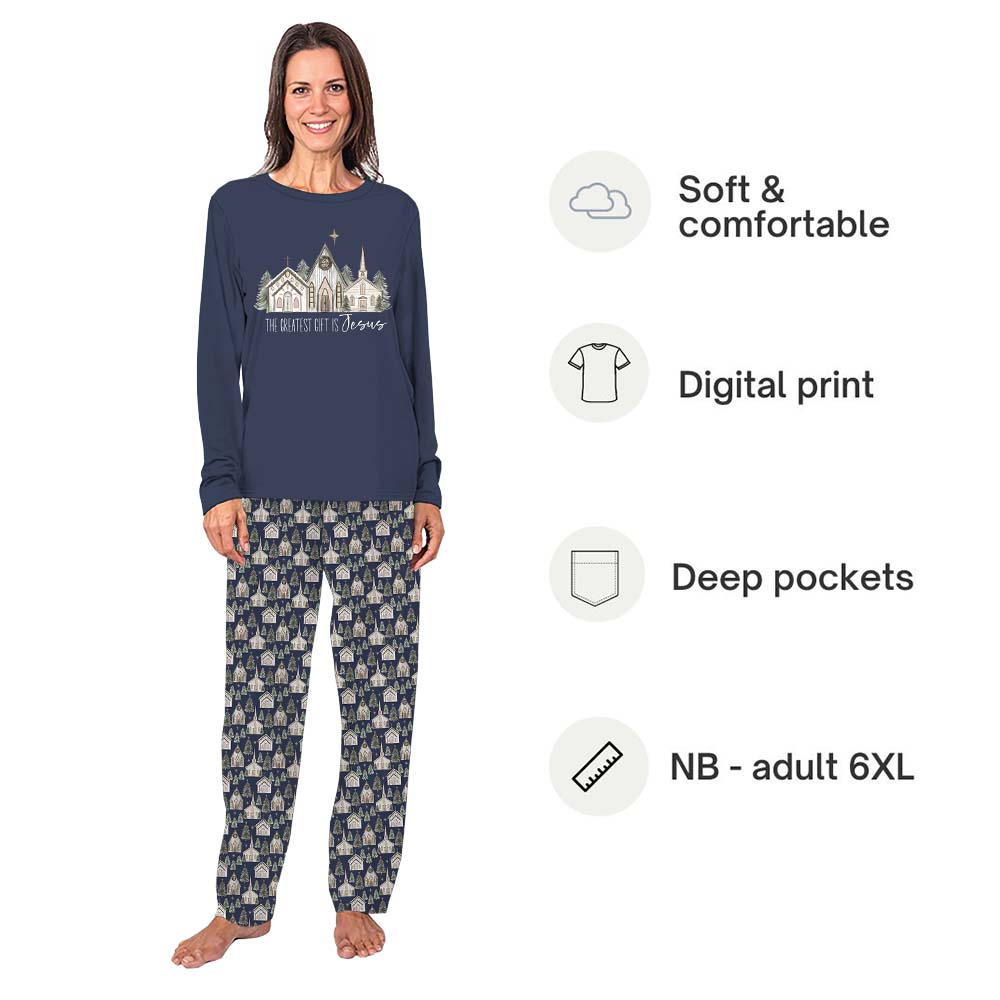 Church Christian Matching Family Pajamas With Plus Sizes Church Christian Matching Family Pajamas With Plus Sizes