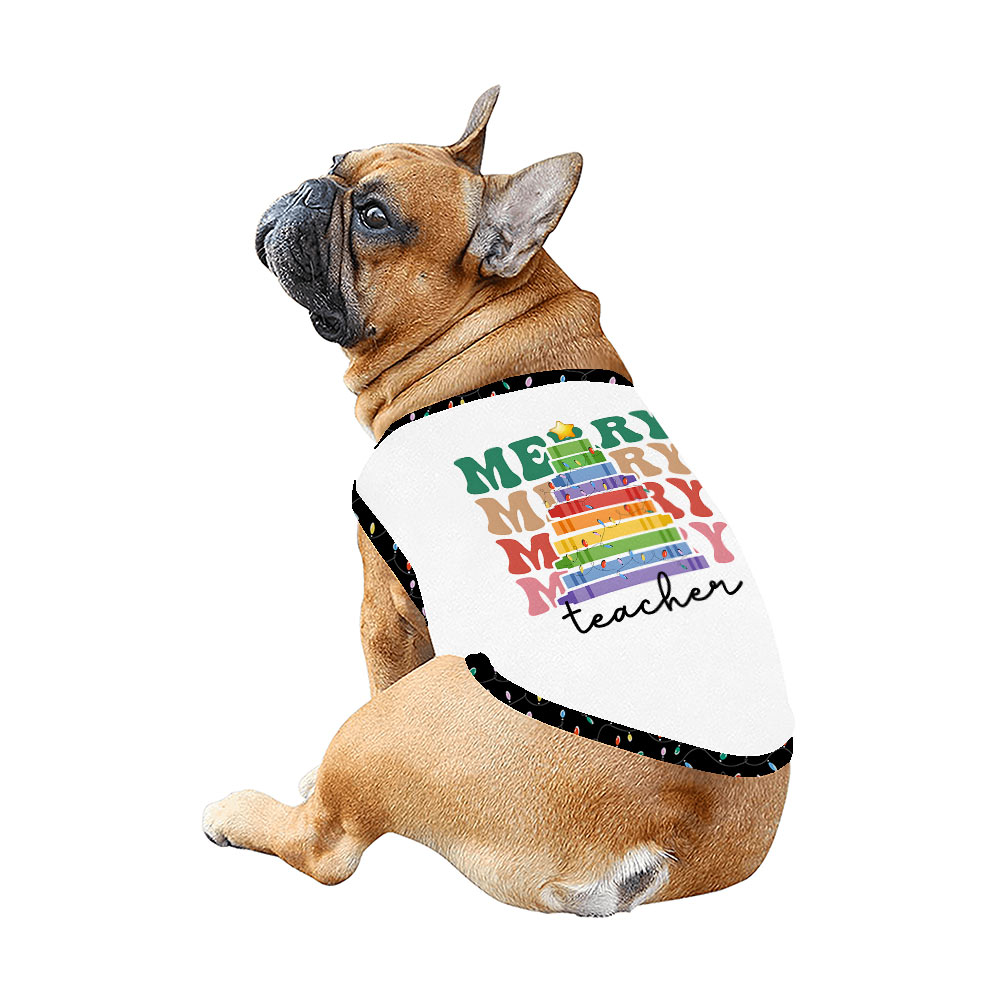 Merry Teacher Christmas Pajamas Matching Family and Dog Merry Teacher Christmas Pajamas Matching Family and Dog