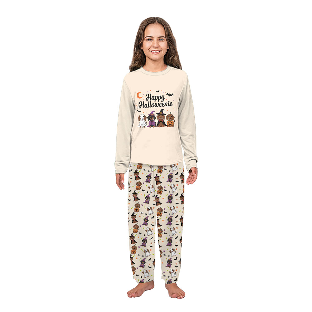 Happy Halloweenie Dachshund Matching Family Pj Sets Happy Halloweenie Dachshund Matching Family Pj Sets