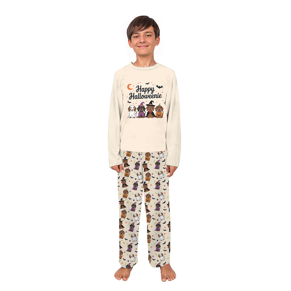Happy Halloweenie Dachshund Matching Family Pj Sets Happy Halloweenie Dachshund Matching Family Pj Sets