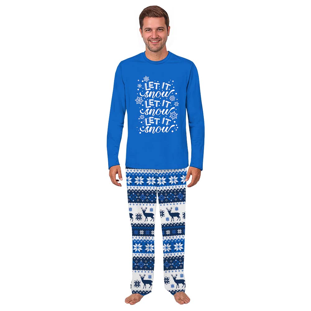 Let It Snow Ugly Christmas Pajamas Matching With Dog Let It Snow Ugly Christmas Pajamas Matching With Dog