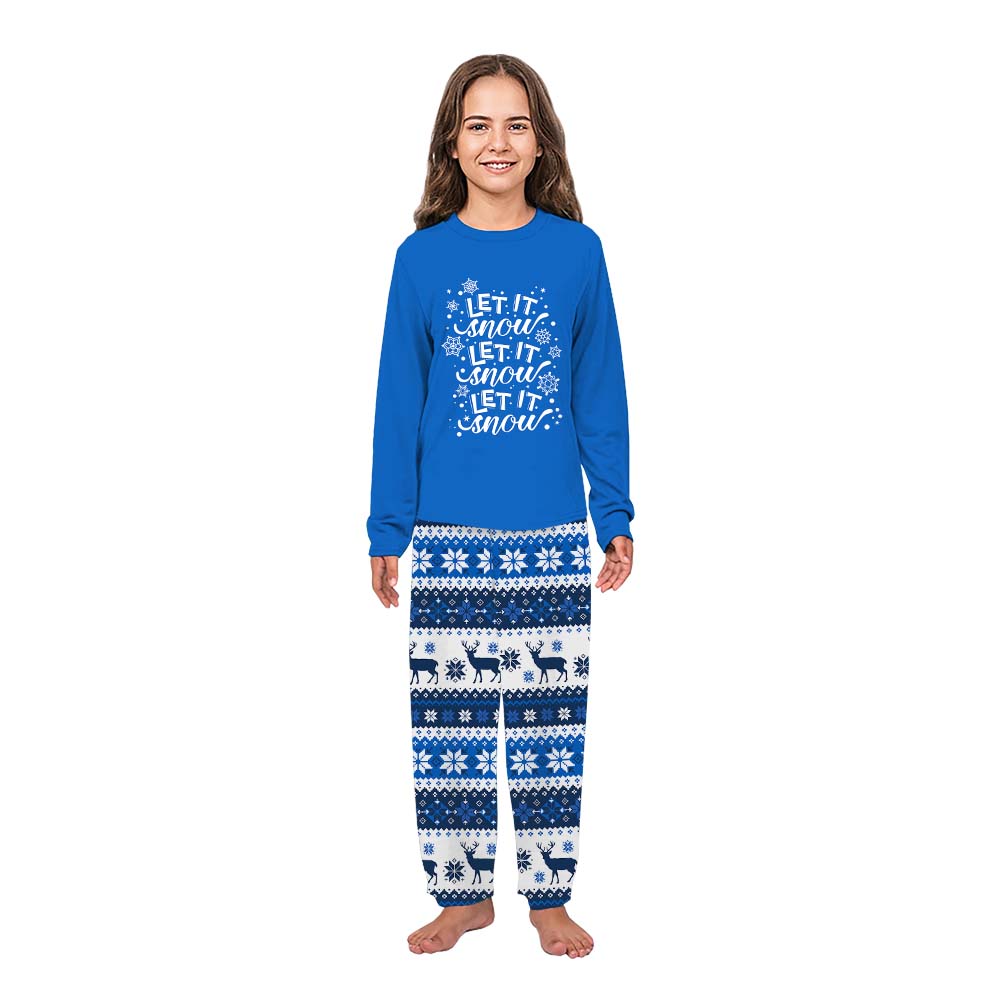Let It Snow Ugly Christmas Pajamas Matching With Dog Let It Snow Ugly Christmas Pajamas Matching With Dog
