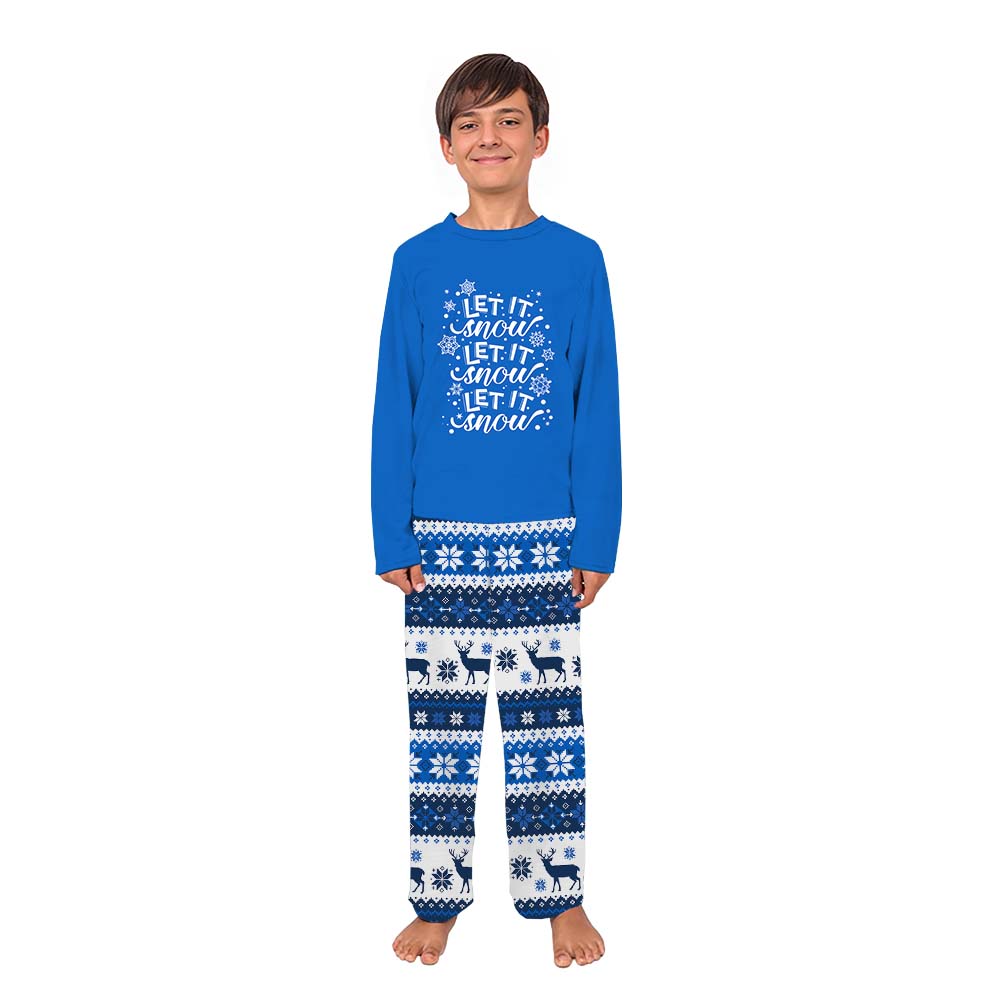 Let It Snow Ugly Christmas Pajamas Matching With Dog Let It Snow Ugly Christmas Pajamas Matching With Dog