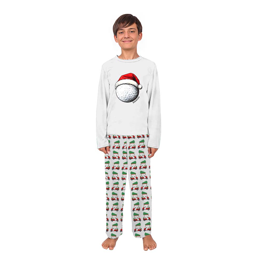 Personalized Name Golf Christmas Pajamas With Pockets Personalized Name Golf Christmas Pajamas With Pockets