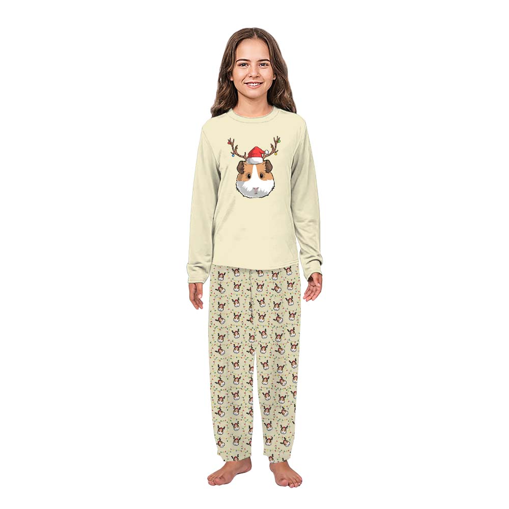 Cute Christmas Pajamas Family With Guinea Pig On Them Cute Christmas Pajamas Family With Guinea Pig On Them