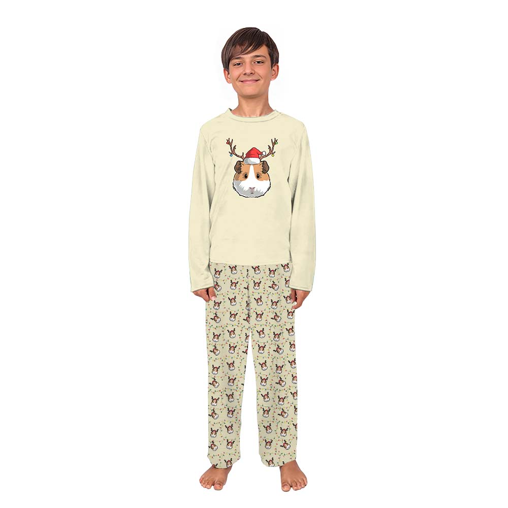 Cute Christmas Pajamas Family With Guinea Pig On Them Cute Christmas Pajamas Family With Guinea Pig On Them