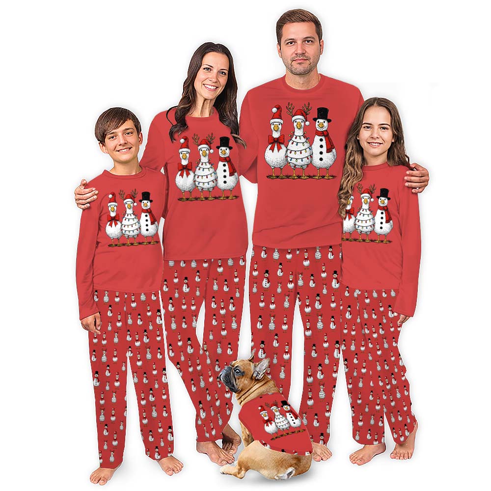 Silly Goose Family Christmas Pajamas With All Sizes Silly Goose Family Christmas Pajamas With All Sizes