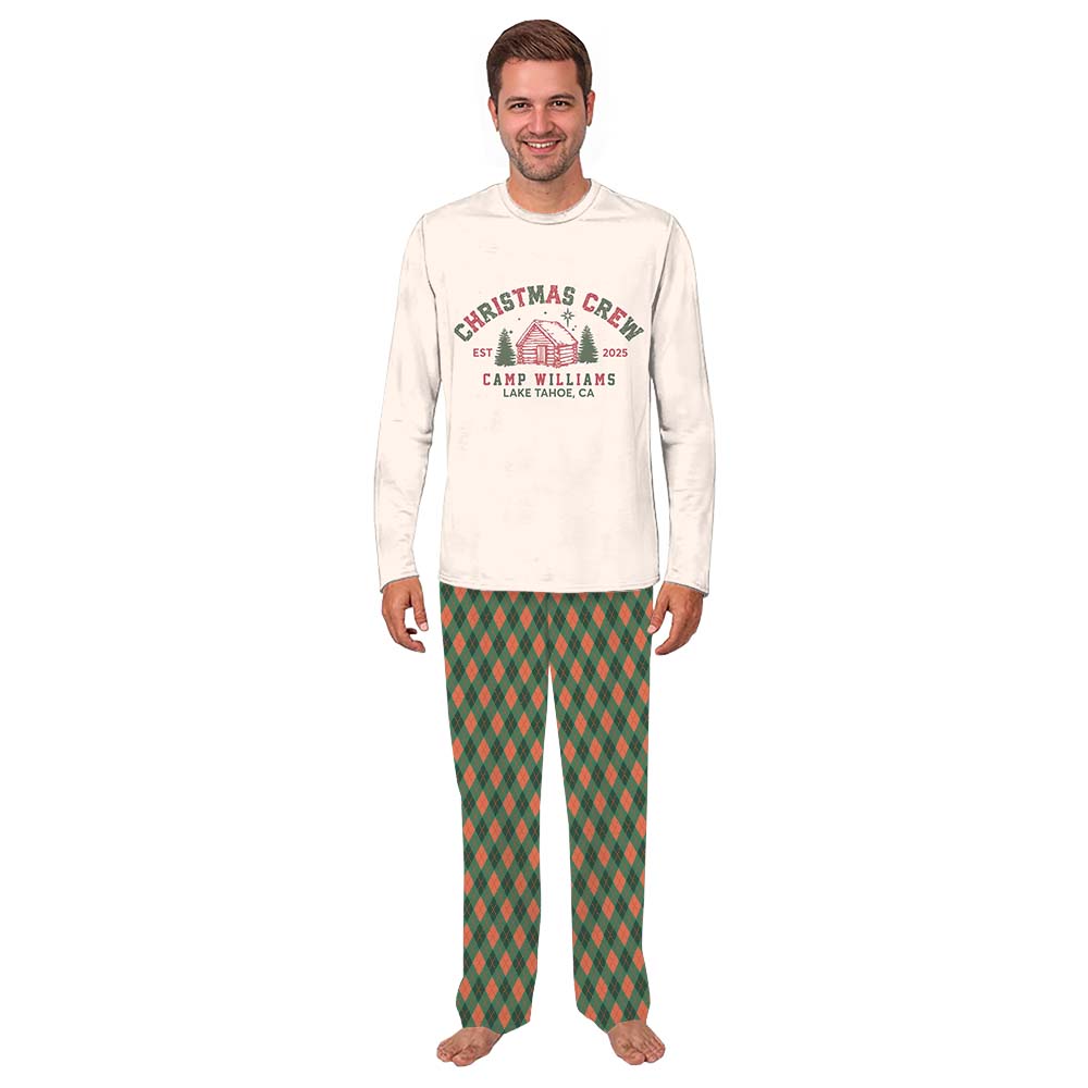 Personalized Camping Christmas Crew Family Pajamas All Sizes Personalized Camping Christmas Crew Family Pajamas All Sizes