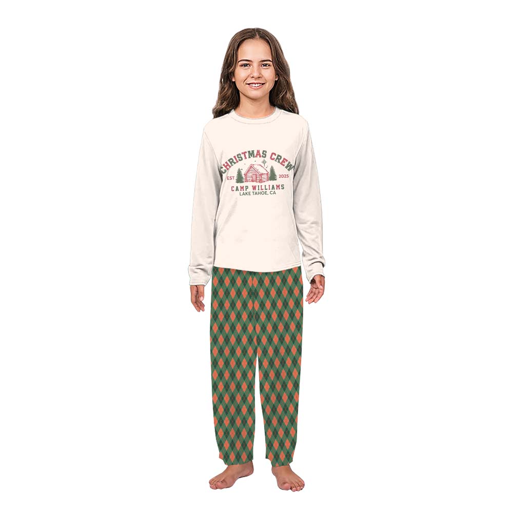 Personalized Camping Christmas Crew Family Pajamas All Sizes Personalized Camping Christmas Crew Family Pajamas All Sizes