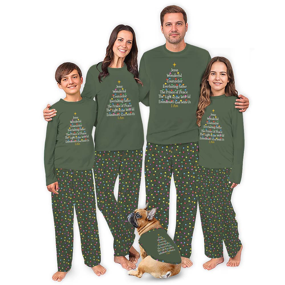 Matching Christian Christmas Pjs With Bible Verse On Them Matching Christian Christmas Pjs With Bible Verse On Them