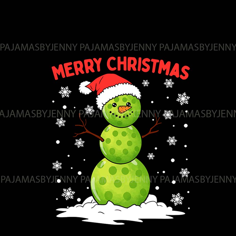 Pickleball Snowman Tacky Christmas Pajamas With Dog Pickleball Snowman Tacky Christmas Pajamas With Dog
