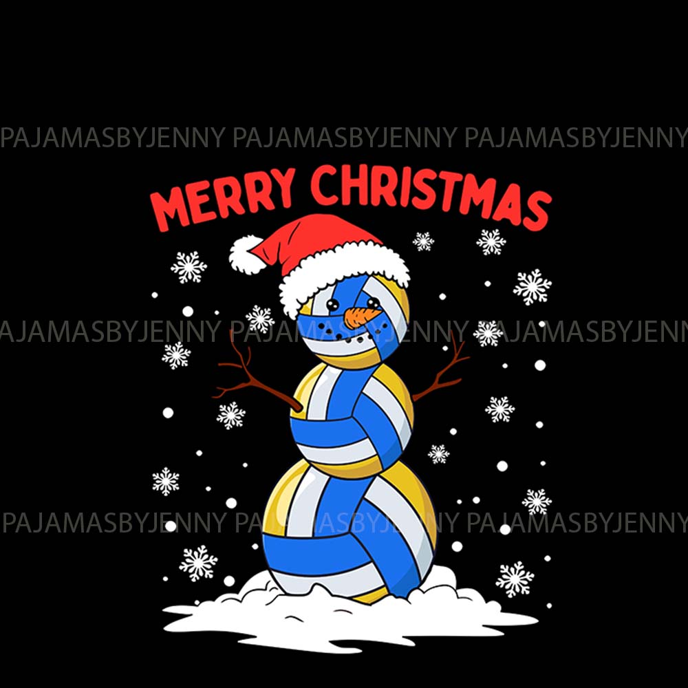 Volleyball Snowman Ugly Christmas Pajamas With Pockets Volleyball Snowman Ugly Christmas Pajamas With Pockets