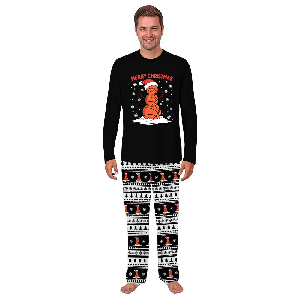 Basketball Snowman Ugly Christmas Pajamas All Sizes Basketball Snowman Ugly Christmas Pajamas All Sizes