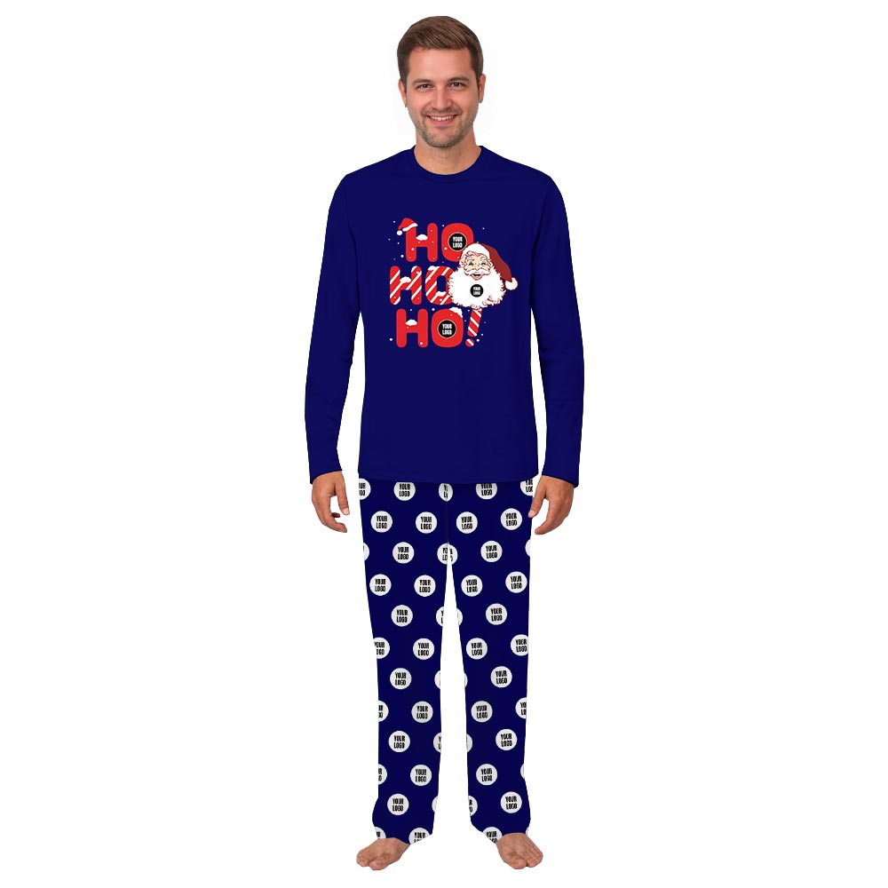 Ho Ho Ho Santa Logo Personalized Holiday Pajamas Ho Ho Ho Santa Logo Personalized Holiday Pajamas