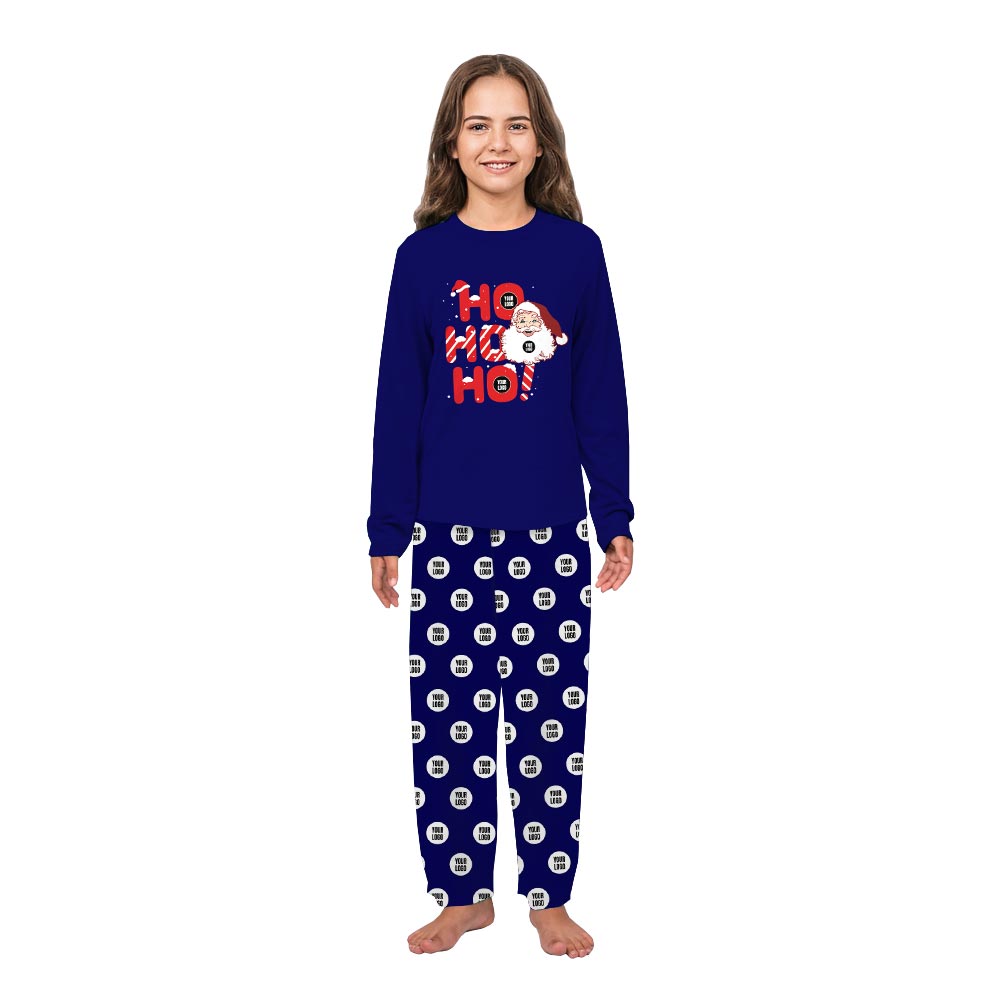 Ho Ho Ho Santa Logo Personalized Holiday Pajamas Ho Ho Ho Santa Logo Personalized Holiday Pajamas