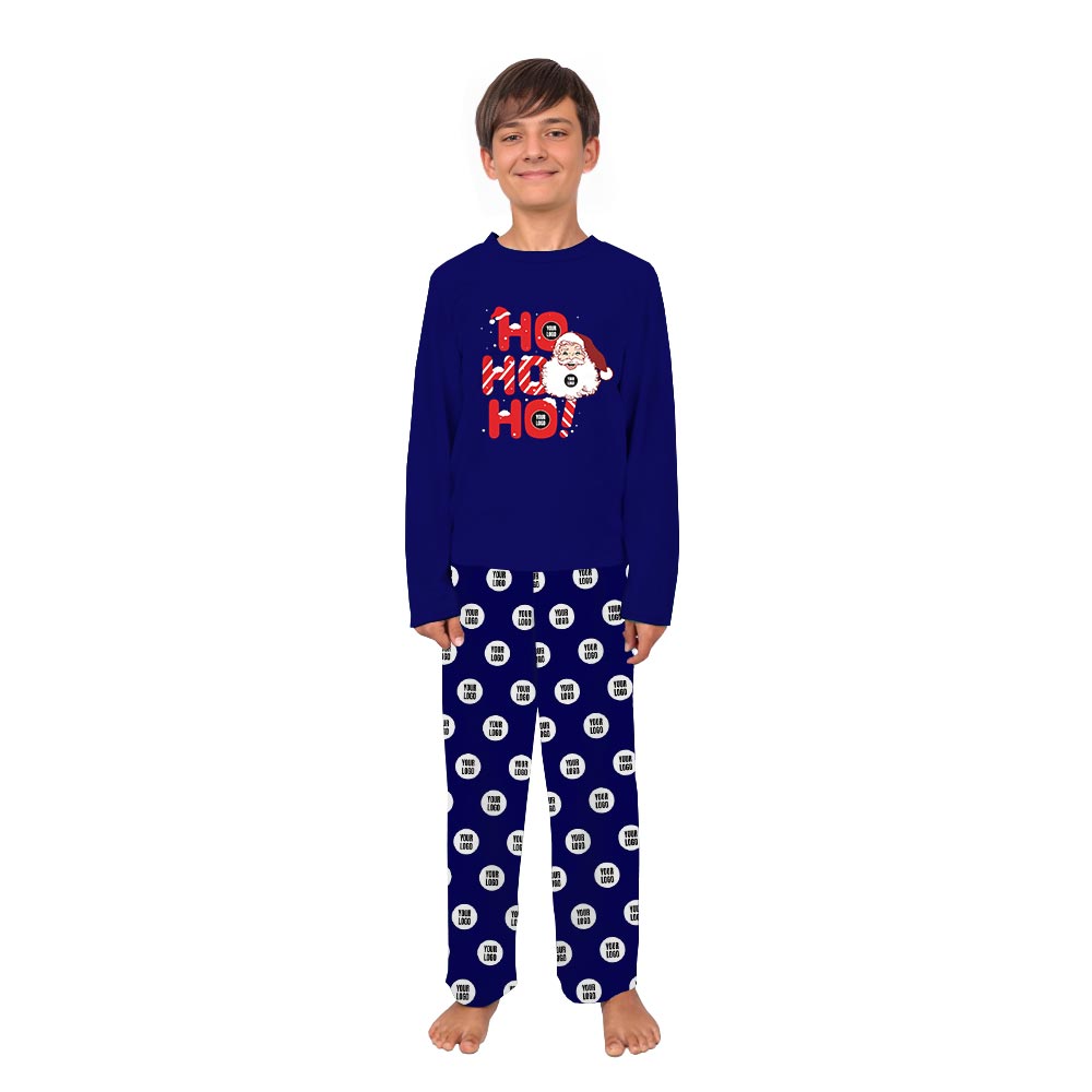 Ho Ho Ho Santa Logo Personalized Holiday Pajamas Ho Ho Ho Santa Logo Personalized Holiday Pajamas