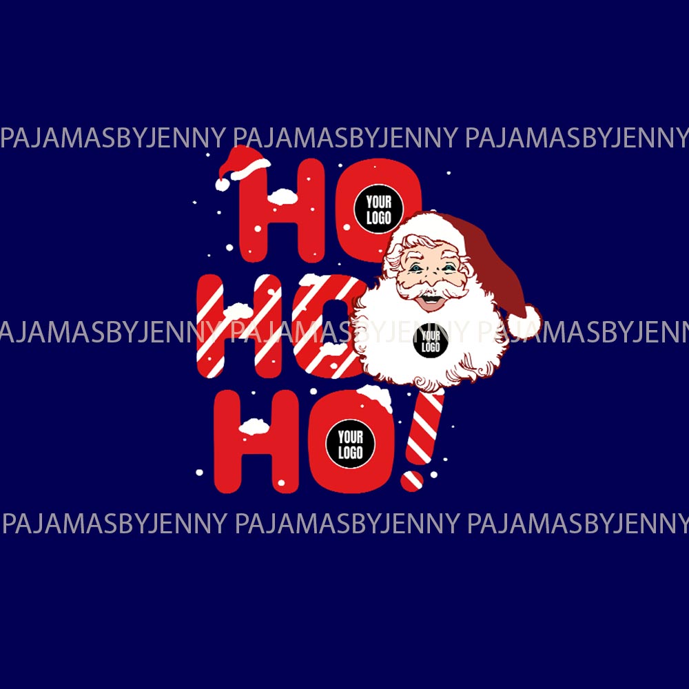 Ho Ho Ho Santa Logo Personalized Holiday Pajamas Ho Ho Ho Santa Logo Personalized Holiday Pajamas