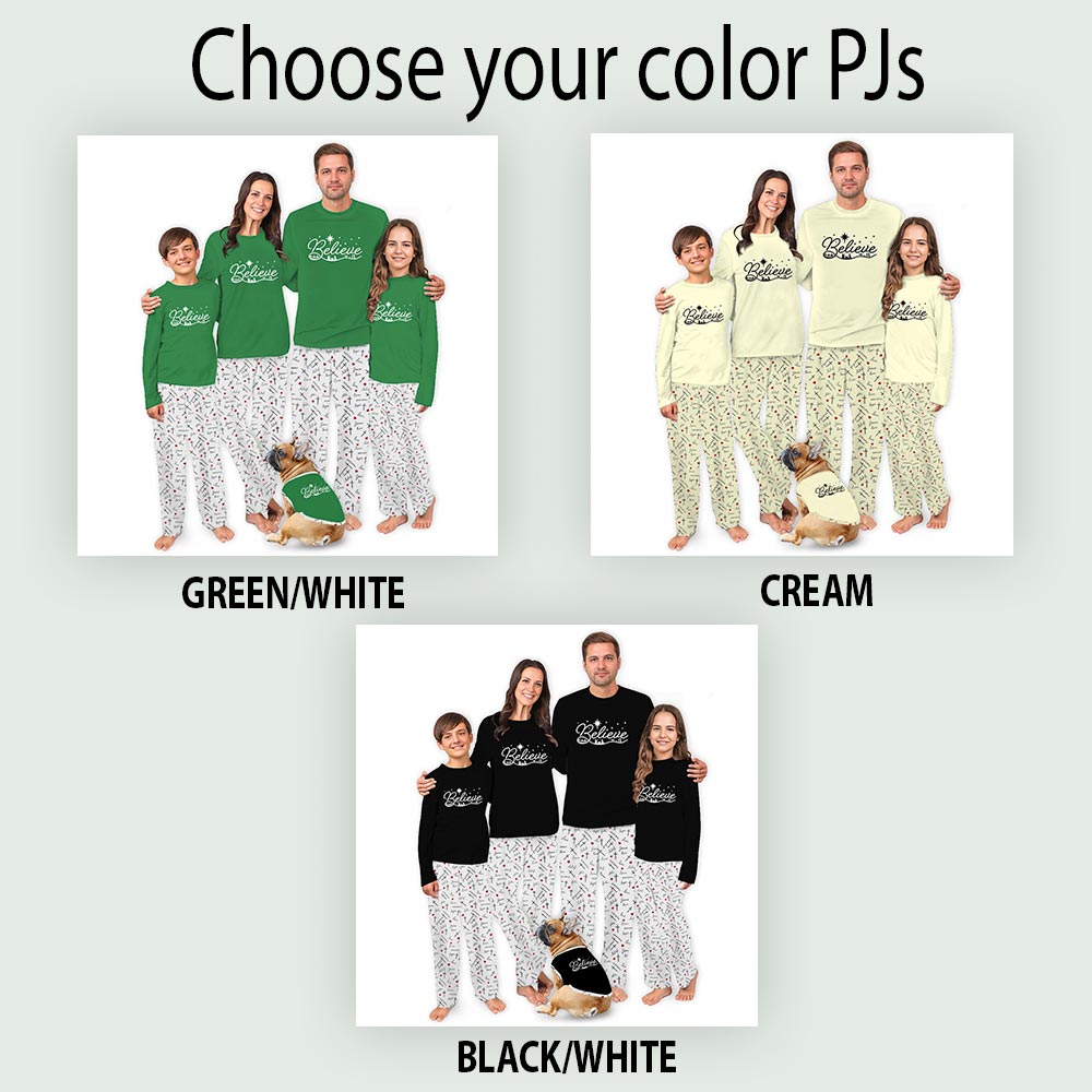 Black Believe Nativity Christmas Pajama Set Family Black Believe Nativity Christmas Pajama Set Family