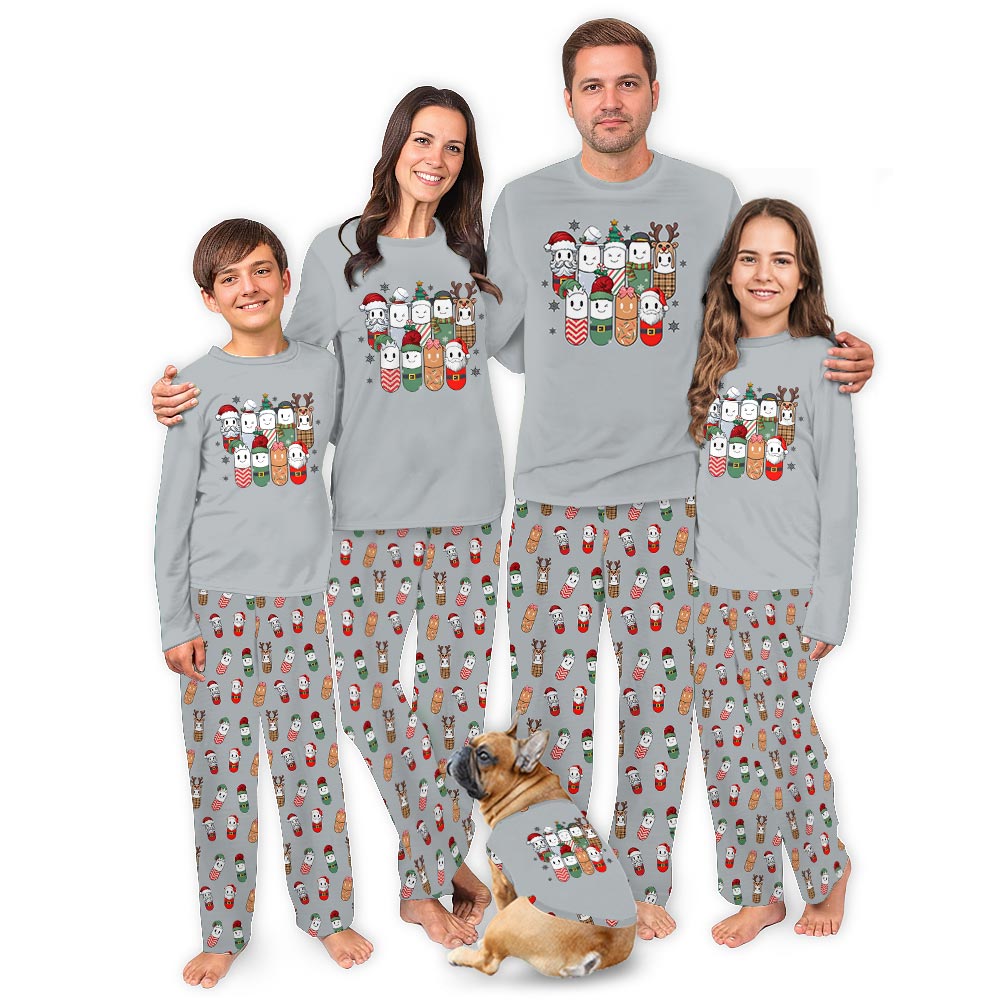 Funny Pharmacy Nursing Matching Christmas PJs With Dogs Funny Pharmacy Nursing Matching Christmas PJs With Dogs