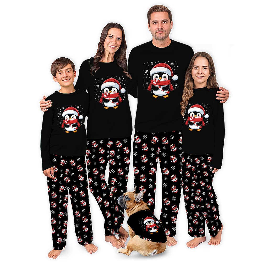 Cute Penguin Matching Christmas Pajamas All Sizes For The Whole Family Cute Penguin Matching Christmas Pajamas All Sizes For The Whole Family