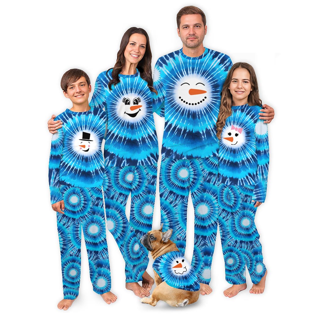 Funny Custom Snowman Face Pajamas For The Family For Christmas Funny Custom Snowman Face Pajamas For The Family For Christmas