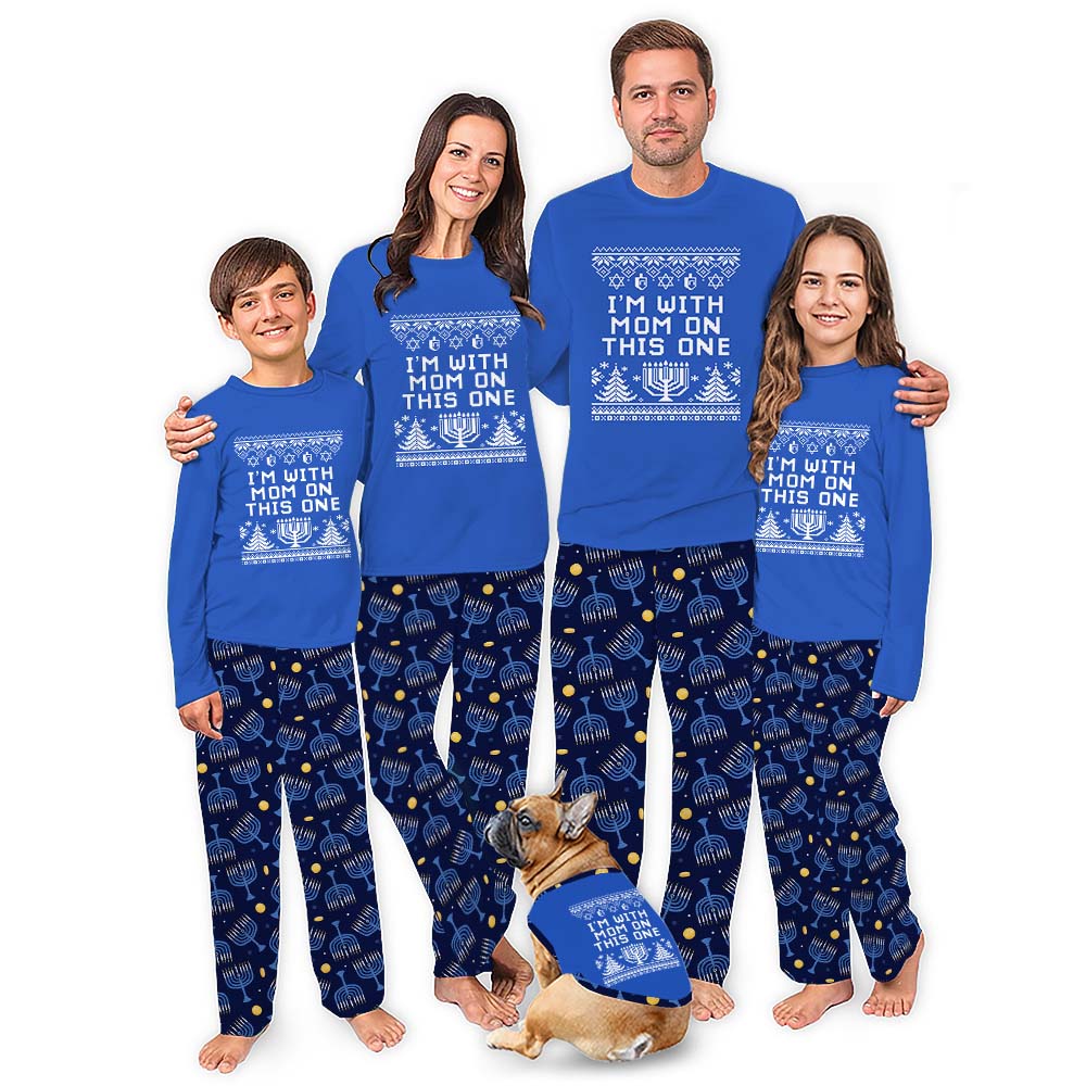 Personalized Hanukkah Matching Family Pajamas With Pockets Personalized Hanukkah Matching Family Pajamas With Pockets
