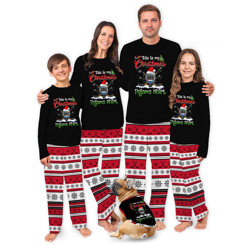 This Is My Ice Hockey Christmas Pj for Christmas Family This Is My Ice Hockey Christmas Pj for Christmas Family