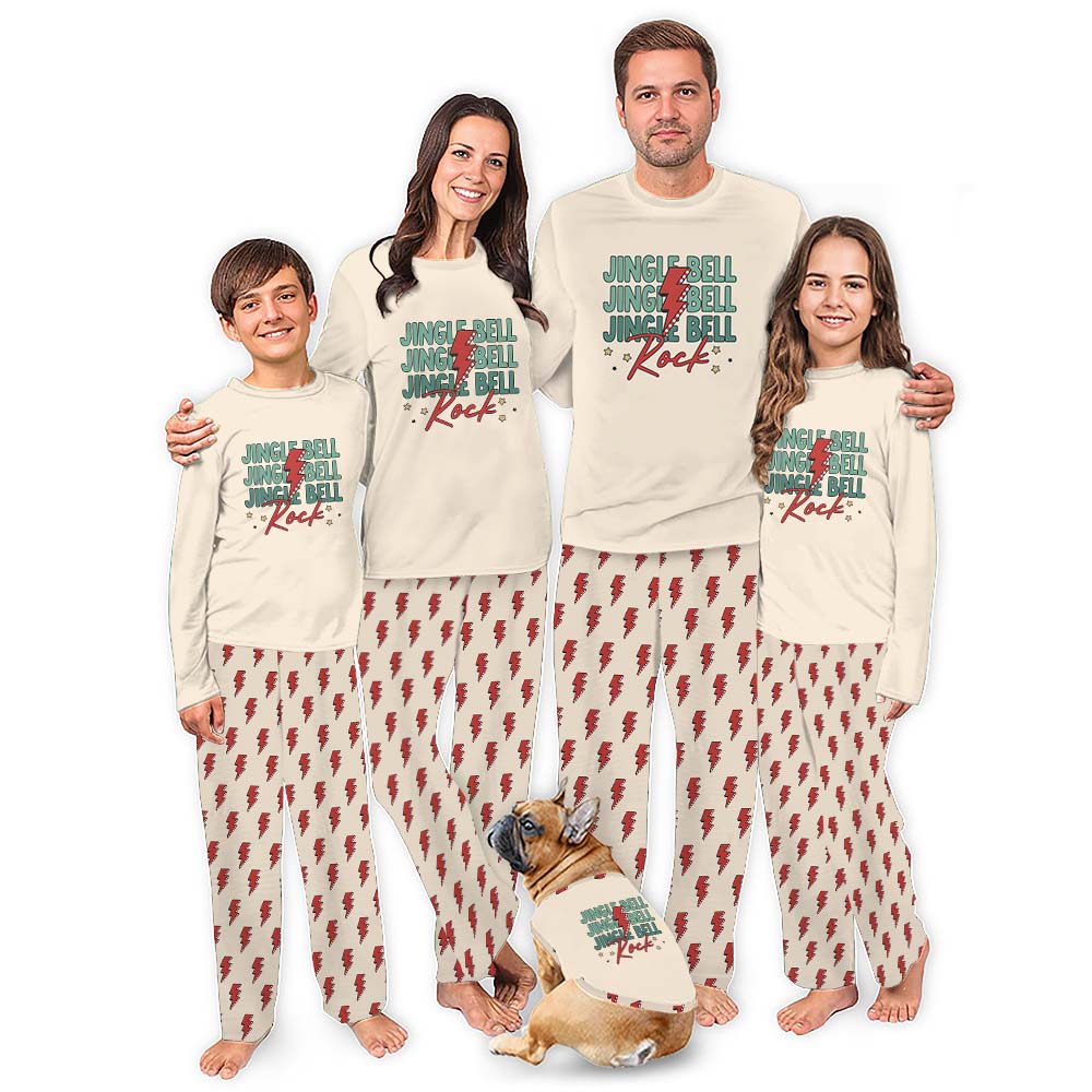 Jingle Bell Rock Matching Family Christmas Pajamas Jingle Bell Rock Matching Family Christmas Pajamas