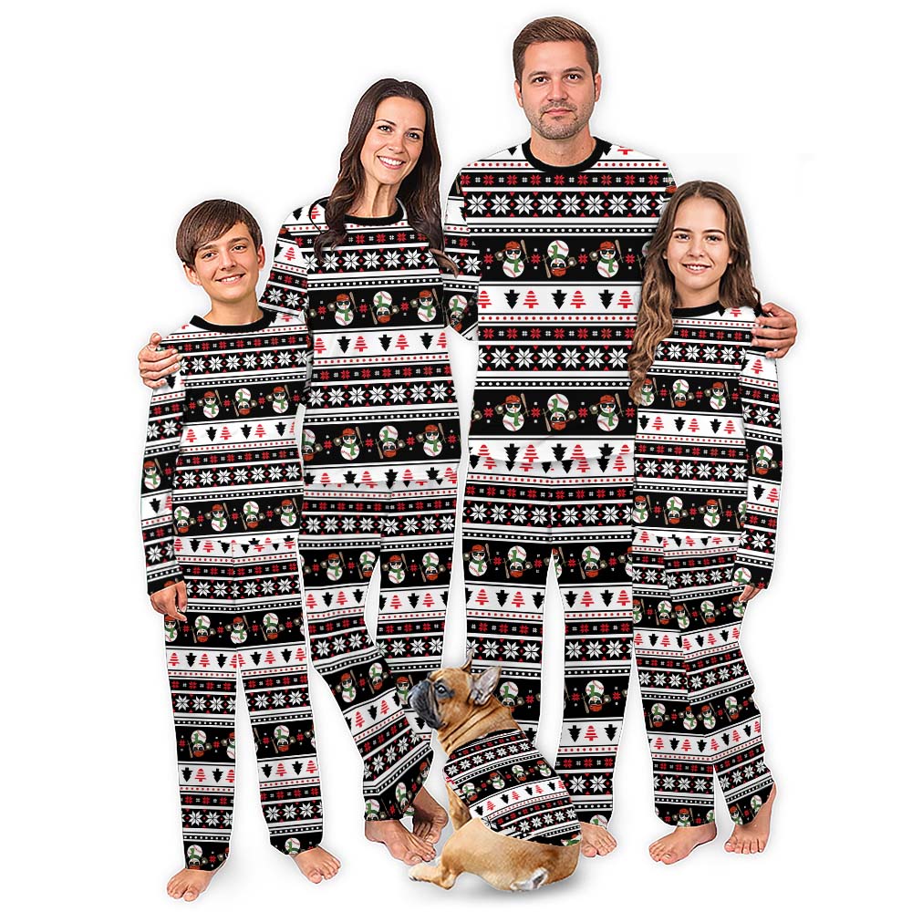 Ugly Sports Christmas Pajamas With Sizes For The Whole Crew Ugly Sports Christmas Pajamas With Sizes For The Whole Crew