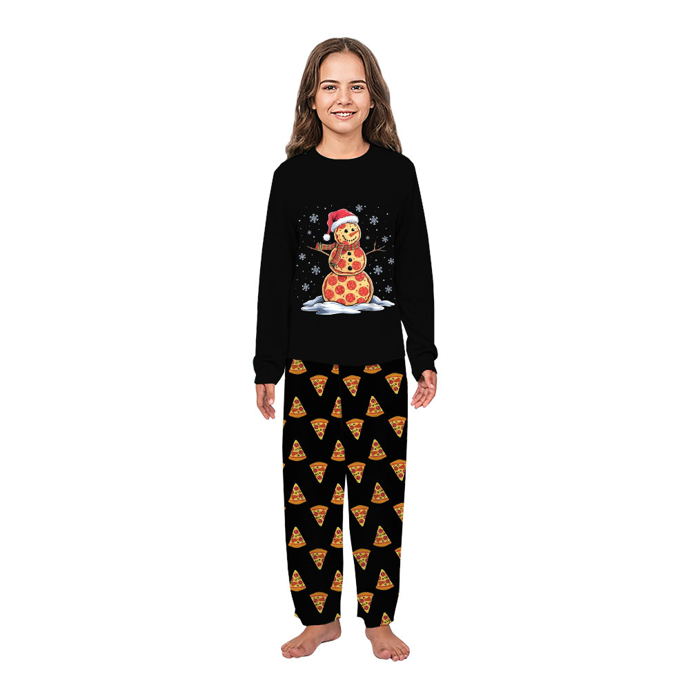 Cutest Pizza Snowman Matching Family Christmas Pajamas With Dog Cutest Pizza Snowman Matching Family Christmas Pajamas With Dog