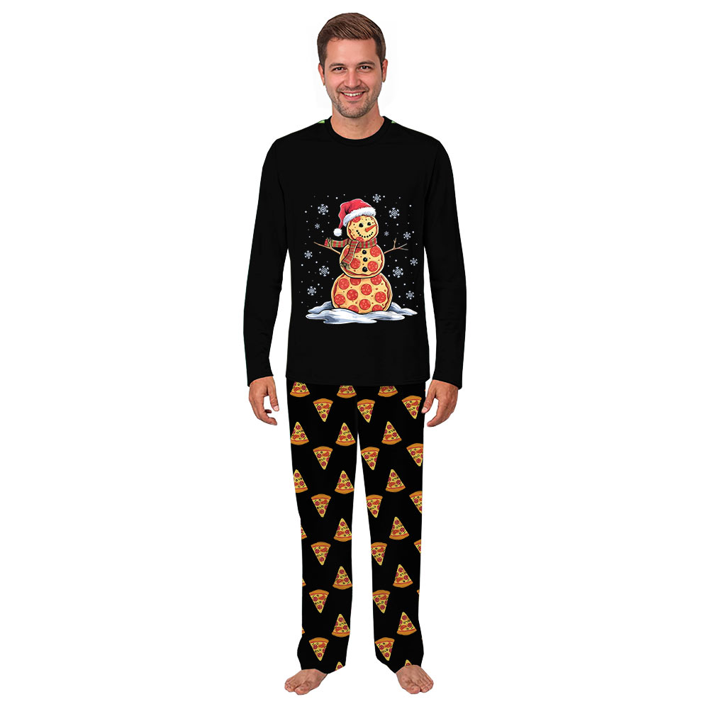 Cutest Pizza Snowman Matching Family Christmas Pajamas With Dog Cutest Pizza Snowman Matching Family Christmas Pajamas With Dog