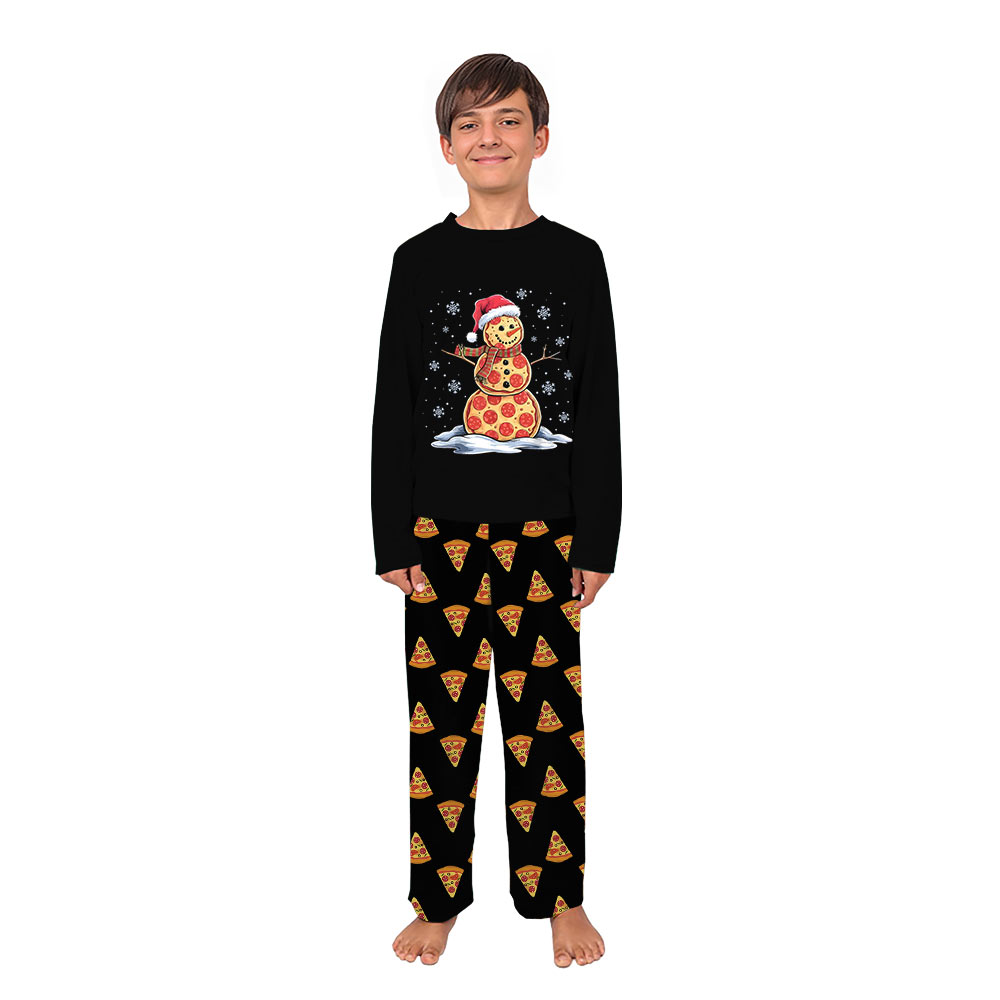 Cutest Pizza Snowman Matching Family Christmas Pajamas With Dog Cutest Pizza Snowman Matching Family Christmas Pajamas With Dog