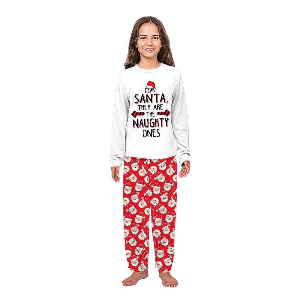 Family Matching Christmas Pjs Saying Dear Santa They Are The Naughty Ones Family Matching Christmas Pjs Saying Dear Santa They Are The Naughty Ones