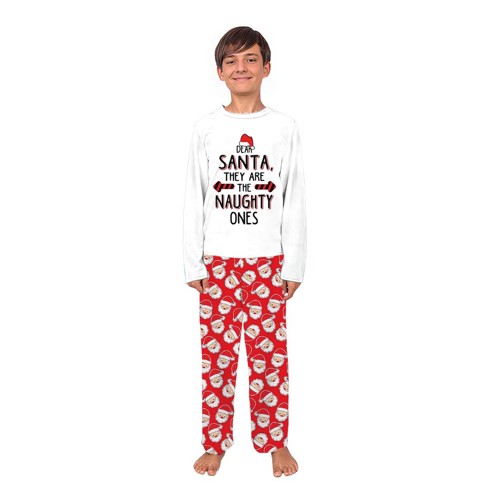 Family Matching Christmas Pjs Saying Dear Santa They Are The Naughty Ones Family Matching Christmas Pjs Saying Dear Santa They Are The Naughty Ones