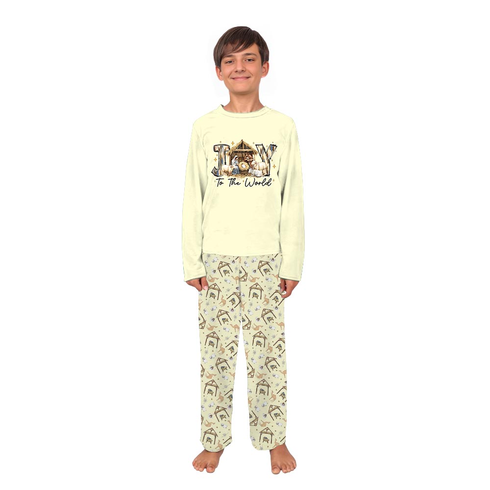 Nativity Joy To The World Christmas Matching Xmas Pajamas Nativity Joy To The World Christmas Matching Xmas Pajamas