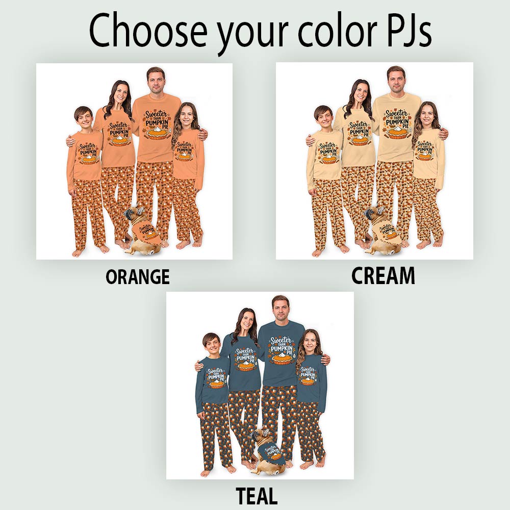 Cream Pumpkin Pie Thanksgiving Matching Family Jammies Cream Pumpkin Pie Thanksgiving Matching Family Jammies