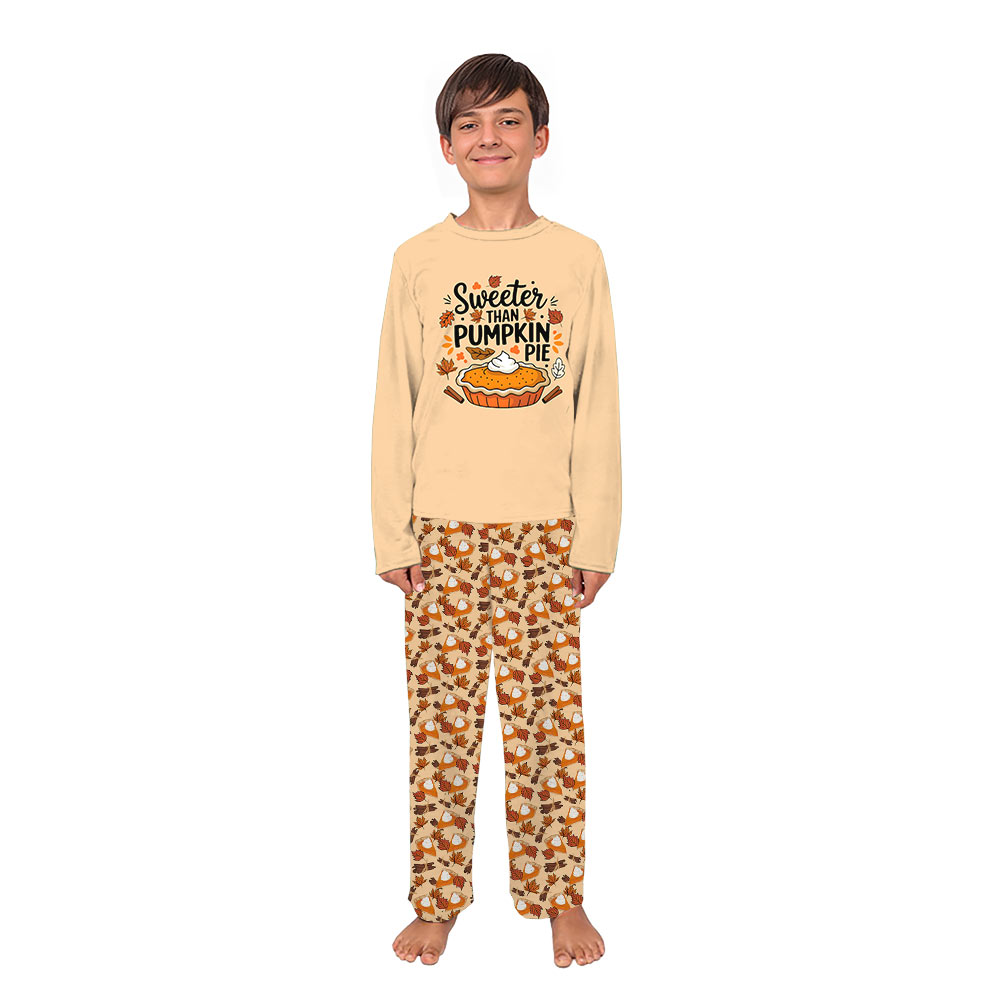 Cream Pumpkin Pie Thanksgiving Matching Family Jammies Cream Pumpkin Pie Thanksgiving Matching Family Jammies